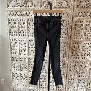 Free People Black Skinny Jeans Stretchy Denim